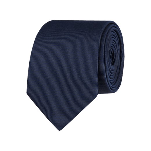 Krawat niebieski Hugo bez wzorów 