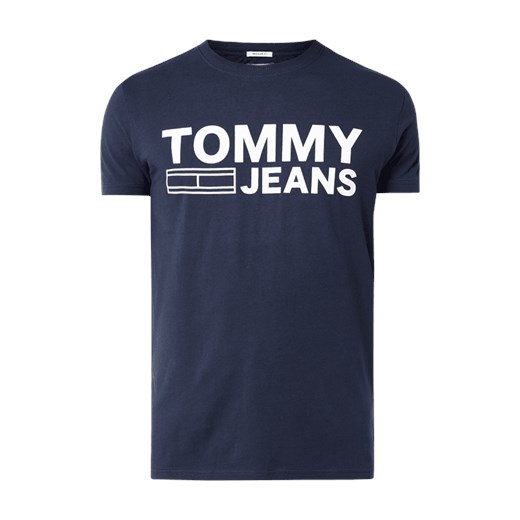 T-shirt męski Tommy Jeans w stylu młodzieżowym z krótkim rękawem 