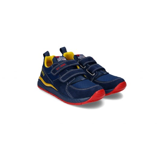 Buty sportowe dziecięce niebieskie Naturino na rzepy wiosenne 
