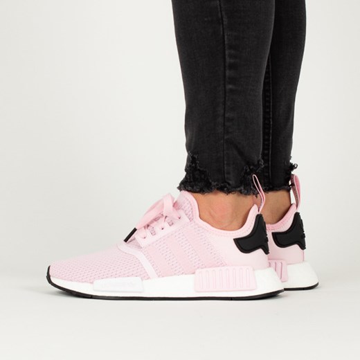 Buty sportowe damskie Adidas Originals nmd płaskie z gumy sznurowane bez wzorów 