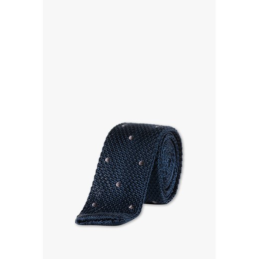 C&A Jedwabny krawat-w kropki, Niebieski, Rozmiar: 1 rozmiar