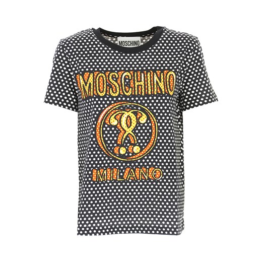 Moschino Koszulka dla Kobiet Na Wyprzedaży, czarny, Bawełna, 2019, 38 40