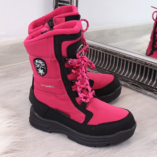 Buty zimowe dziecięce American Club śniegowce sznurowane 