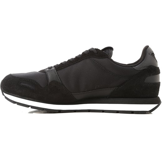 Emporio Armani Trampki dla Mężczyzn Na Wyprzedaży w Dziale Outlet, czarny, Tkanina, 2021, 45 45.5