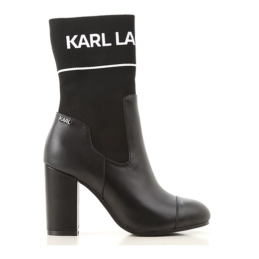 Karl Lagerfeld Botki dla Kobiet Na Wyprzedaży, czarny, Skóra, 2019, 36 41