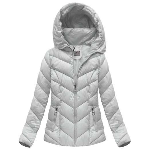 KRÓTKA KURTKA Z KAPTUREM SZARA (B1037-30) S-West XXL (44) goodlookin.pl