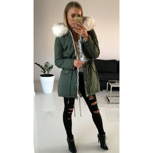Parka damska New Collection z poliestru