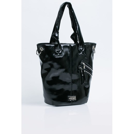Shopper bag Monnari lakierowana czarna 