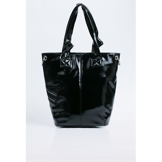 Shopper bag Monnari w stylu glamour lakierowana ze skóry ekologicznej 