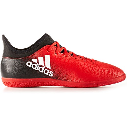 Buty piłkarskie halowe X 16.3 IN Junior Adidas (czerwono-czarne)  Adidas 35 1/2 SPORT-SHOP.pl okazyjna cena 