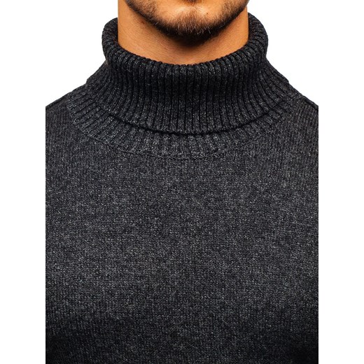 Denley sweter męski czarny casual 