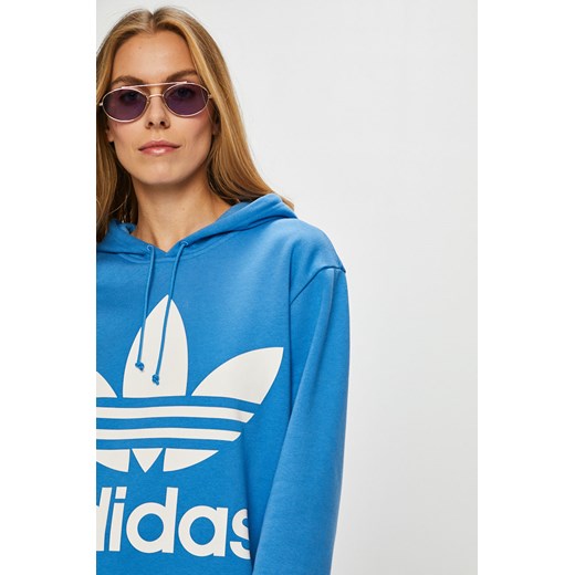 Bluza damska Adidas Originals niebieska dzianinowa 