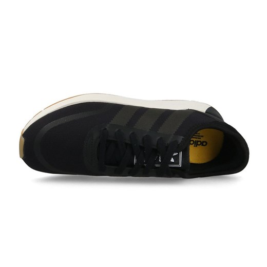 Czarne buty sportowe damskie Adidas Originals wiązane płaskie gładkie z gumy 