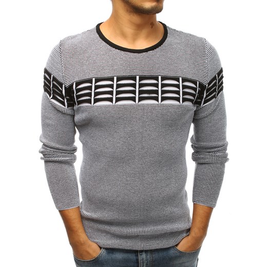 Sweter męski czarny (wx1221) Dstreet  M 