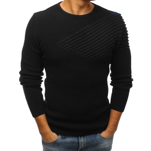 Sweter męski czarny (wx1194) Dstreet  XL 