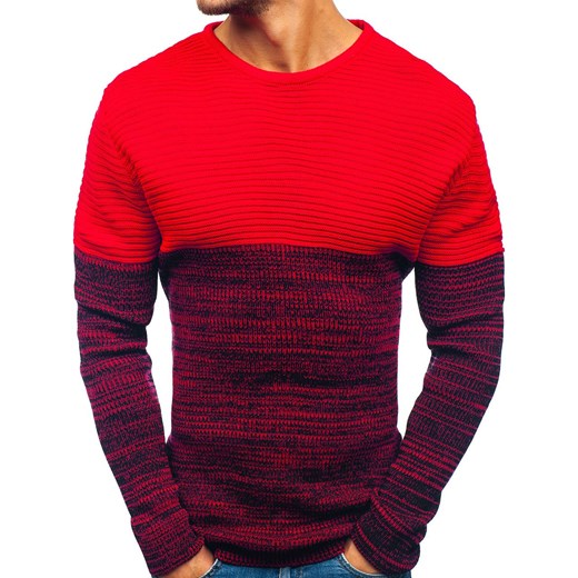 Sweter męski czerwony Denley 164  Denley L 