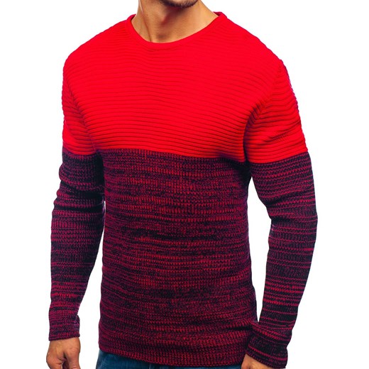 Sweter męski czerwony Denley 164 Denley  M 