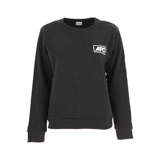 Bluza damska A.P.C. czarna bawełniana na zimę