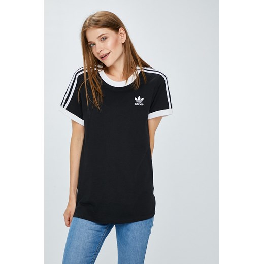 Adidas Originals bluzka damska czarna z krótkim rękawem