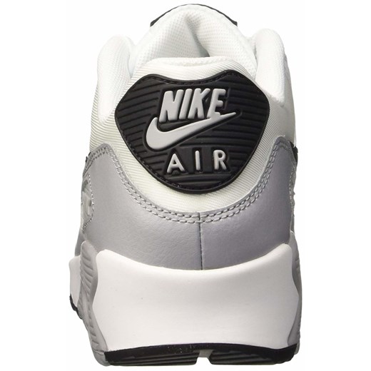 Buty sportowe damskie Nike bez wzorów białe ze skóry wiązane na koturnie 