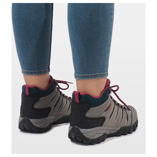 Buty trekkingowe damskie sznurowane płaskie 