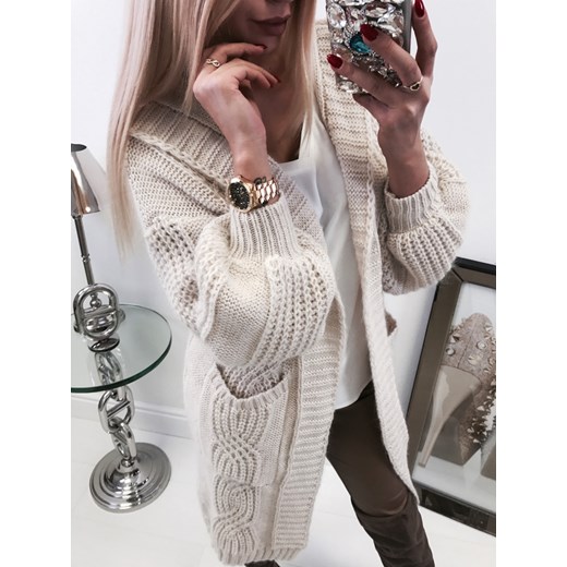 Minouu sweter damski beżowy