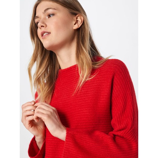 Sweter damski S.oliver Red Label czerwony z dzianiny 
