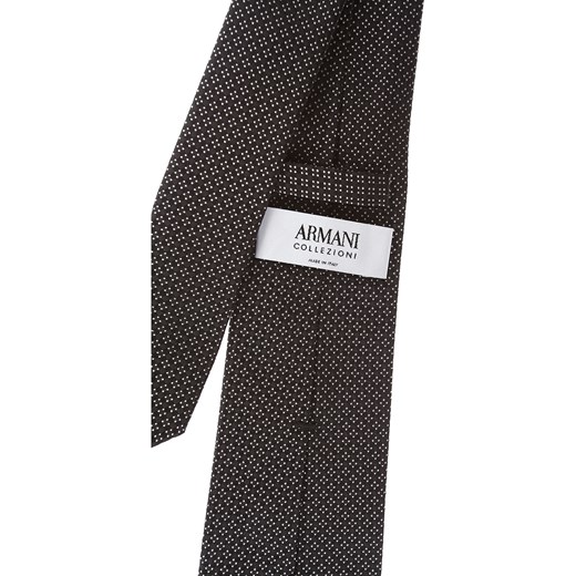 Czarny krawat Giorgio Armani 