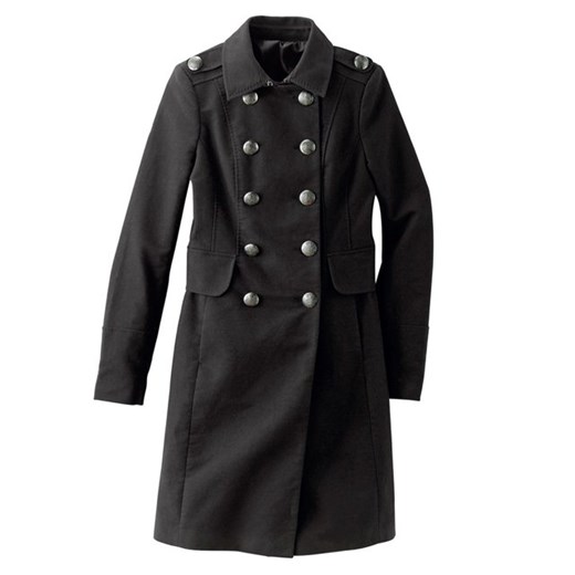 Płaszcz taliowany w wojskowym stylu, dwurzędowe zapięcie na guziki, 100% bawełny la-redoute-pl  bawełniane