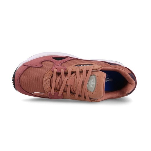 Buty sportowe damskie Adidas Originals fioletowe bez wzorów sznurowane 