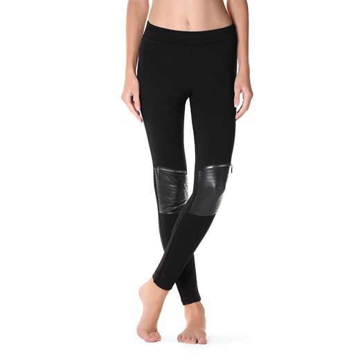 Legginsy modelujące w stylu biker na zamek Calzedonia S