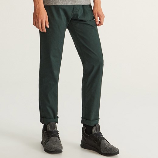 Reserved - Spodnie chino regular fit - Khaki