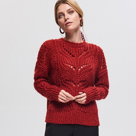 Reserved sweter damski casualowy z okrągłym dekoltem 