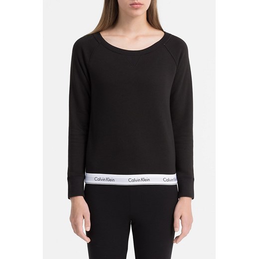 Calvin Klein czarna bluza damska Top Sweatshirt - XS Calvin Klein XS okazja Differenta.pl
