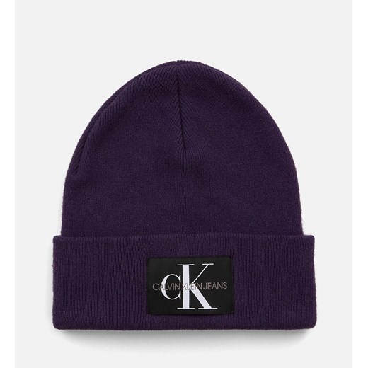 Calvin Klein czapka zimowa męska w nadruki 