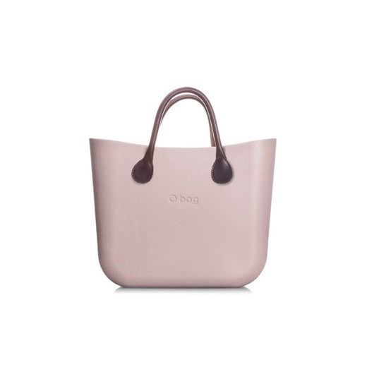 Shopper bag O Bag bez dodatków matowa różowa duża do ręki 
