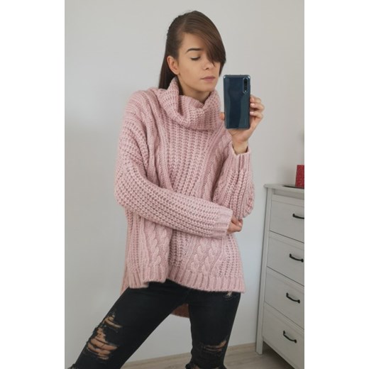 Sweter damski bez wzorów z wełny 