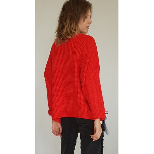 Sweter Wiya Red   uniwersalny okazyjna cena Selaya 