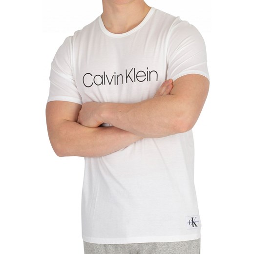 Calvin Klein biała koszulka męska S/S Crew Neck Calvin Klein  S Differenta.pl