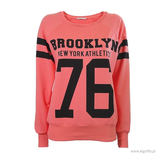 Bluza "Brooklyn 76" koralowa signific  