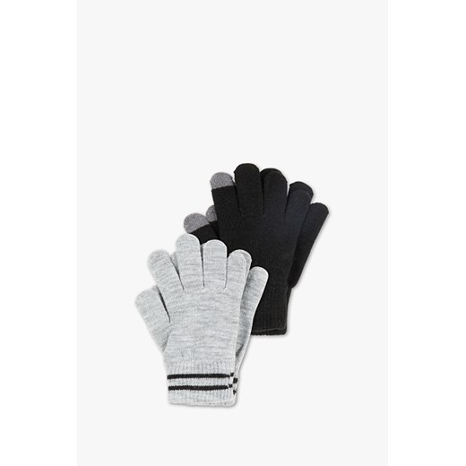 C&A Rękawiczki-2 pary, Czarny, Rozmiar: 1 rozmiar