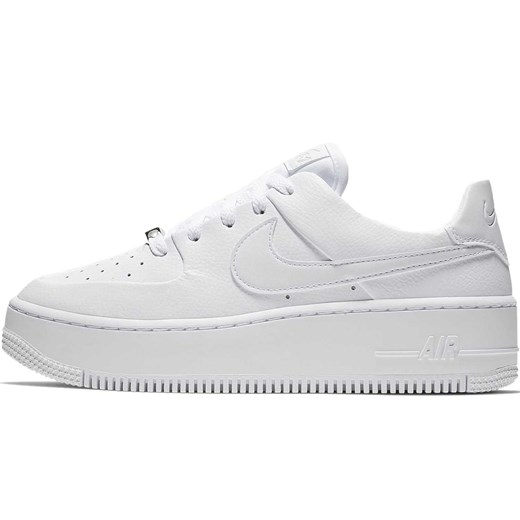 Buty sportowe damskie Nike do koszykówki air force białe płaskie sznurowane 