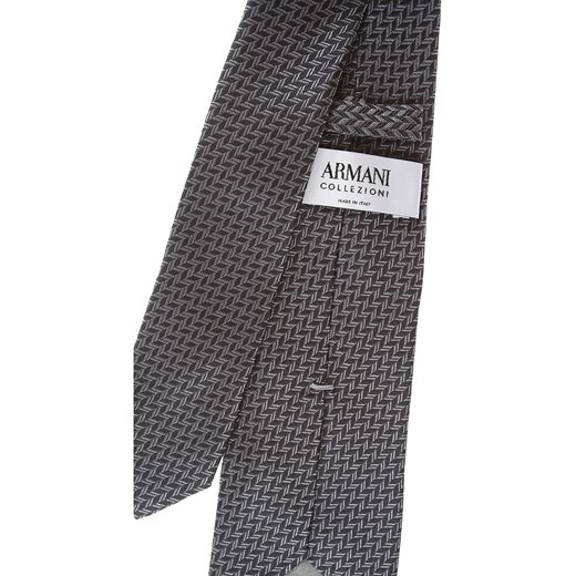 Giorgio Armani Krawaty Na Wyprzedaży, Popielaty szary, Jedwab, 2019  Giorgio Armani One Size promocja RAFFAELLO NETWORK 