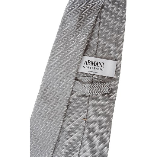 Giorgio Armani Krawaty Na Wyprzedaży, Jasny perłowy szary, Jedwab, 2019  Giorgio Armani One Size RAFFAELLO NETWORK okazja 