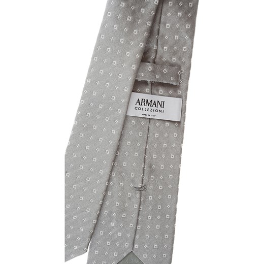 Giorgio Armani Krawaty Na Wyprzedaży, Light Silver Grey, Jedwab, 2019  Giorgio Armani One Size RAFFAELLO NETWORK wyprzedaż 