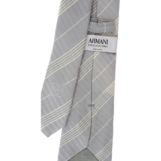 Giorgio Armani Krawaty Na Wyprzedaży, Light Blue Grey, Jedwab, 2019  Giorgio Armani One Size okazja RAFFAELLO NETWORK 