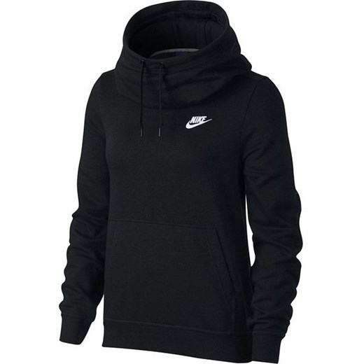 Bluza z kapturem damska Sportswear Funnel-Neck Hoodie Nike (czarna)