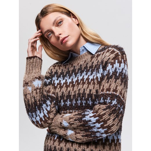Reserved - Sweter we wzory - Wielobarwn  Reserved M 