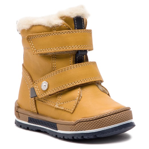 Buty zimowe dziecięce Bartek kozaki na rzepy bez wzorów 