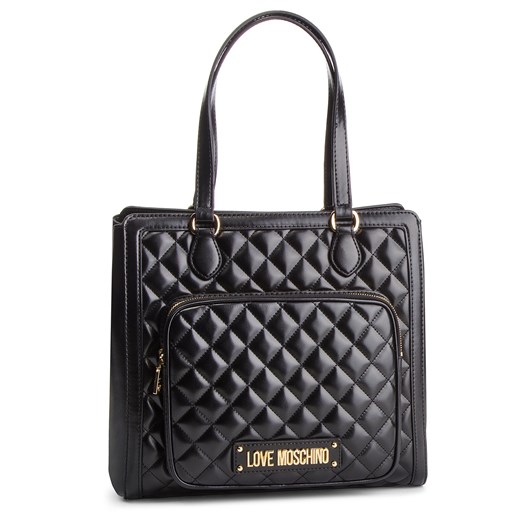 Czarna shopper bag Love Moschino casual 